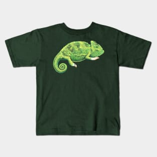 Piebald Veiled Chameleon Kids T-Shirt